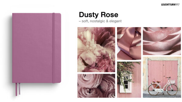 CAIET A5 PUNCTAT COPERTA FLEXIBILA DUSTY ROSE LEUCHTTURM – poza 2