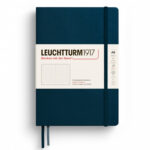CAIET A5 PUNCTAT COPERTA RIGIDA ALBASTRU MARIN LEUCHTTURM – poza 1