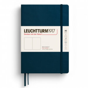 CAIET A5 VELIN COPERTA RIGIDA ALBASTRU MARIN LEUCHTTURM – poza 1