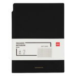 CAIET BIROU A5 112 FILE 80G ARITMETICA COPERTA PIELE NEGRU N141G DELI – poza 1