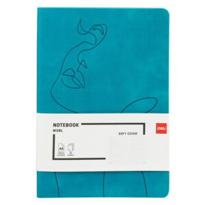 CAIET BIROU A5 96 FILE 80G DICTANDO COPERTA PIELE TURCOAZ N126L DELI – poza 1