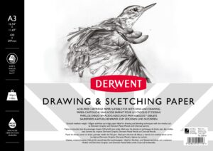 CAIET SPIRA PENTRU SCHITE SI DESEN A3 30 FILE 165G PROFESSIONAL DERWENT – poza 1