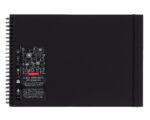 CAIET SPIRA PENTRU SCHITE SI DESEN A3 40 FILE 200G HARTIE NEAGRA PROFESSIONAL DERWENT – poza 1