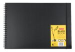 CAIET SPIRA PENTRU SCHITE SI DESEN A3 40 FILE 200G HARTIE NEAGRA PROFESSIONAL DERWENT – poza 2