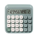 CALCULATOR 12 DIG RETRO M36 VERDE DELI – poza 1