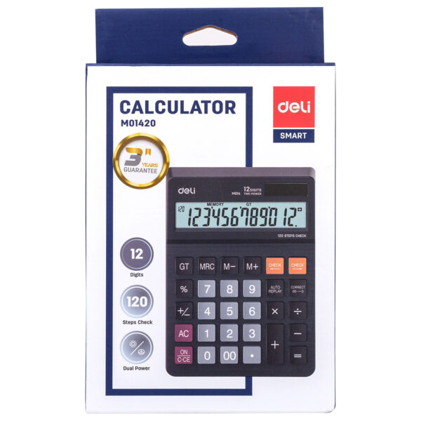 CALCULATOR BIROU 12DIG M01420 DELI – poza 5