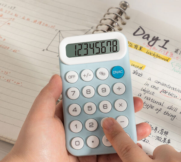CALCULATOR BUZUNAR 8DIG M10 BLEU DELI – poza 5