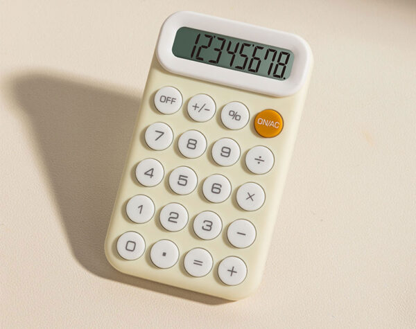 CALCULATOR BUZUNAR 8DIG M10 GALBEN DELI – poza 3