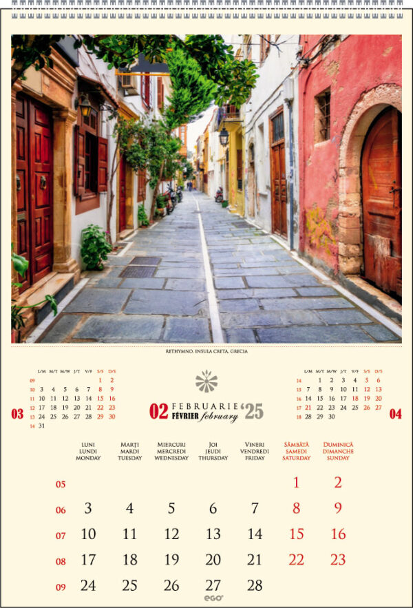 CALENDAR PERETE STRAZI 13 FILE EGO – poza 2