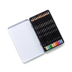 CREIOANE COLORATE 12 CULORI CUTIE METAL DERWENT ACADEMY – poza 4