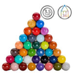 CREIOANE COLORATE 36 CULORI CUTIE METAL PROFESSIONAL CROMAFLOW DERWENT – poza 3