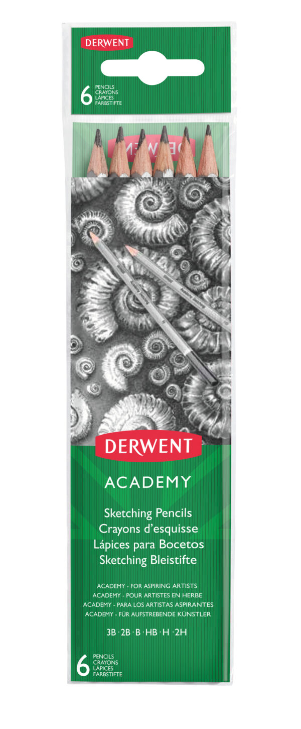 CREIOANE COLORATE ACUARELA 12 CULORI TONURILE PIELII DERWENT ACADEMY – poza 1