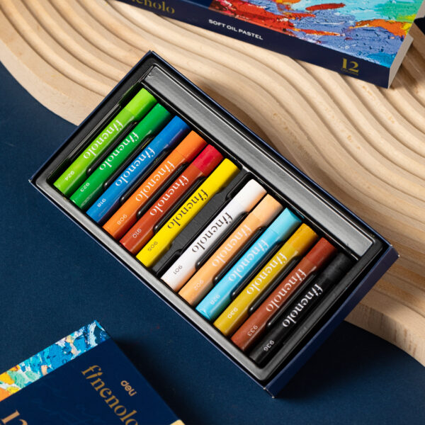 CREIOANE ULEI PASTEL PROFESIONALE 12 CULORI FINENOLO DELI – poza 5