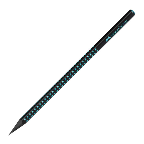 CREION GRAFIT B GRIP SPARKLE LEMN NEGRU MIDNIGHT OCEAN FABER-CASTELL – poza 1