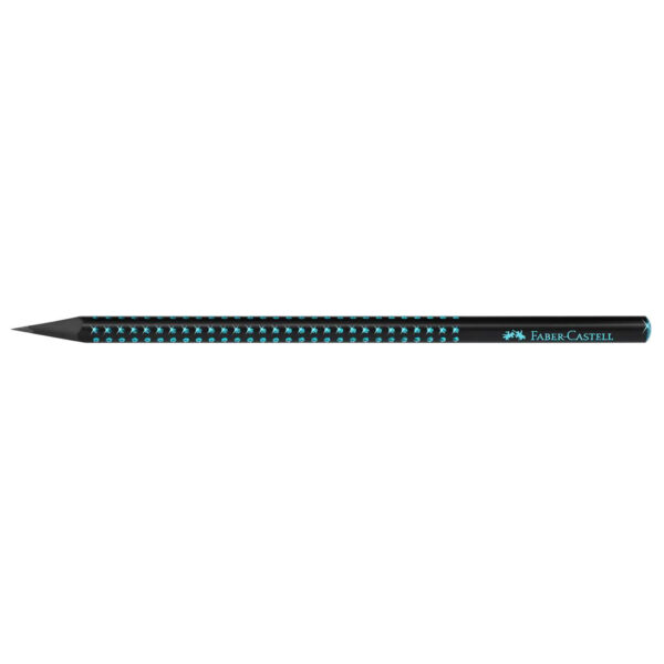 CREION GRAFIT B GRIP SPARKLE LEMN NEGRU MIDNIGHT OCEAN FABER-CASTELL – poza 2