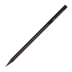 CREION GRAFIT B GRIP SPARKLE LEMN NEGRU MIDNIGHT ROSE FABER-CASTELL – poza 1