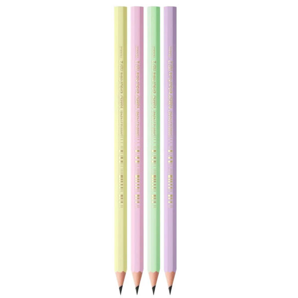 CREION GRAFIT HB FARA GUMA ECO EVOLUTION PASTEL 12/CUT BIC – poza 3