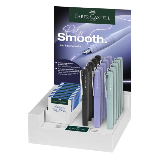 DISPLAY 15 BUC STILOU POLY PEN FABER-CASTELL – poza 1