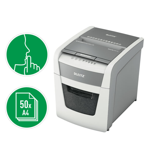 DISTRUGATOR AUTOMAT DOC IQ HOME OFFICE CROSS-CUT P4 LEITZ – poza 5