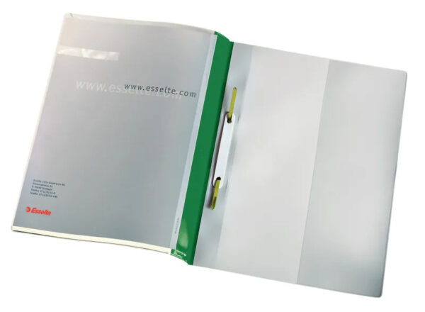 DOSAR PLASTIC CU SINA STANDARD PANORAMA VERDE ESSELTE – poza 1