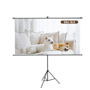 ECRAN PROIECTIE 186 x 104.5 CM MANUAL PE TREPIED DELI – poza 1