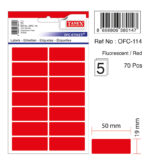 ETICHETE 19*50MM COLTURI ROTUNDE ROSII 70/SET TANEX – poza 2