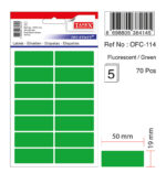 ETICHETE 19*50MM COLTURI ROTUNDE VERZI 70/SET TANEX – poza 2