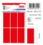 ETICHETE 33*74MM COLTURI ROTUNDE ROSII 30/SET TANEX – poza 2