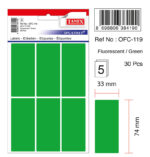 ETICHETE 33*74MM COLTURI ROTUNDE VERZI 30/SET TANEX – poza 2