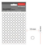 ETICHETE ROTUNDE 10MM ALBE 1080/TIPLA TANEX – poza 2