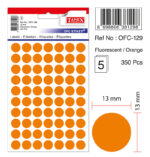 ETICHETE ROTUNDE 13MM PORTOCALII 350/TIPLA TANEX – poza 2