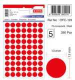 ETICHETE ROTUNDE 13MM ROSII 350/TIPLA TANEX – poza 2
