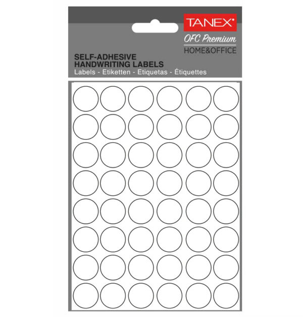 ETICHETE ROTUNDE 16MM ALBE 480/TIPLA TANEX – poza 1