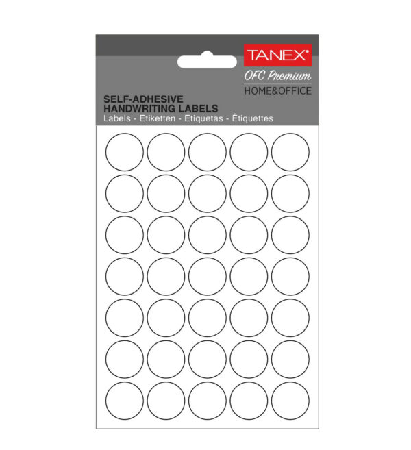 ETICHETE ROTUNDE 19MM ALBE 350/TIPLA TANEX – poza 1