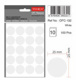 ETICHETE ROTUNDE 25MM ALBE 200/TIPLA TANEX – poza 2