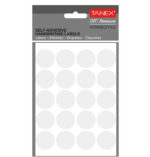 ETICHETE ROTUNDE 25MM ALBE 200/TIPLA TANEX – poza 1