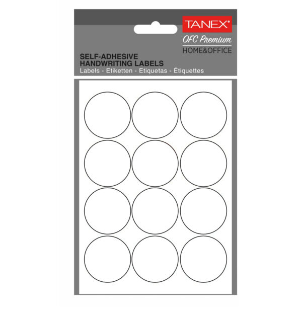 ETICHETE ROTUNDE 32MM ALBE 120/TIPLA TANEX – poza 1