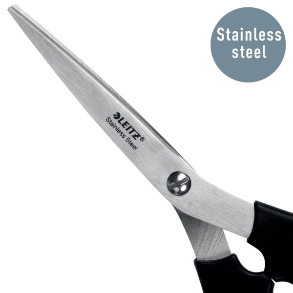 FOARFECA BIROU 16.5CM NEAGRA OTEL INOXIDABIL LEITZ – poza 3