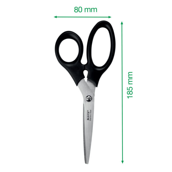 FOARFECA BIROU 18.5CM NEAGRA OTEL INOXIDABIL LEITZ – poza 5