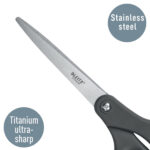 FOARFECA BIROU 20.5CM GRI TITANIUM LEITZ – poza 3