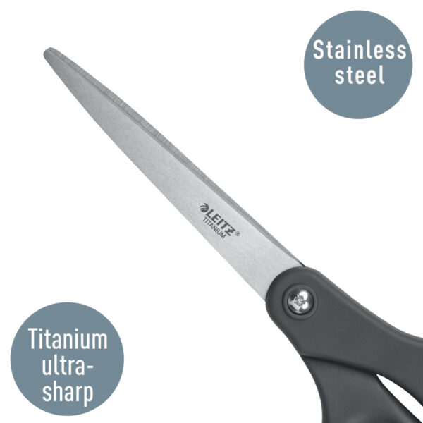 FOARFECA BIROU 20.5CM GRI TITANIUM LEITZ – poza 3