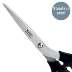 FOARFECA BIROU 20CM NEAGRA OTEL INOXIDABIL LEITZ – poza 3