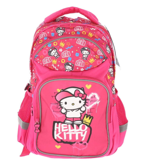 GHIOZDAN CLASELE 1-4 HELLO KITTY 3 FERMOARE ROZ PIGNA – poza 1
