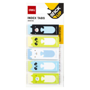 INDEX ADEZIV HARTIE 5*15*45MM 30 FILE 5 MODELE ANIMALE, BULINE DELI – poza 1