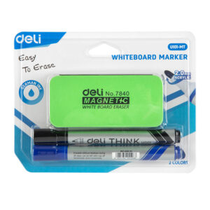 KIT WHITEBOARD (BURETE+2 MARKERE) DELI – poza 1