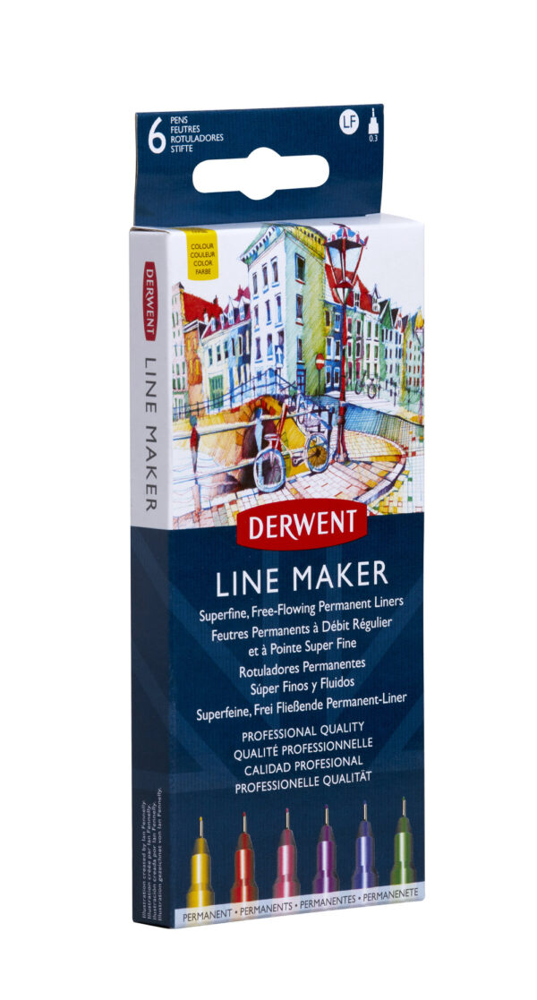 LINER 0.3 MM SET 6 PROFESIONAL DERWENT – poza 2