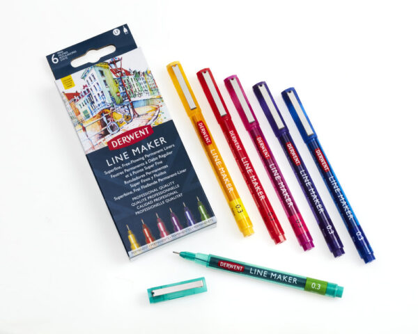 LINER 0.3 MM SET 6 PROFESIONAL DERWENT – poza 3