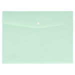 MAPA PLASTIC CU BUTON A4 VERNIL PASTEL DELI – poza 1