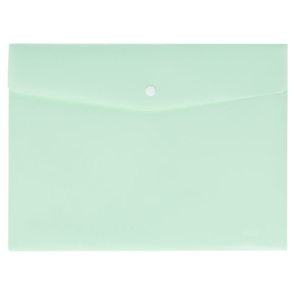 MAPA PLASTIC CU BUTON A4 VERNIL PASTEL DELI – poza 1