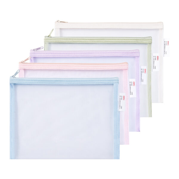 MAPA PROTECTIE POLIESTER ZIP A5 DELI – poza 1